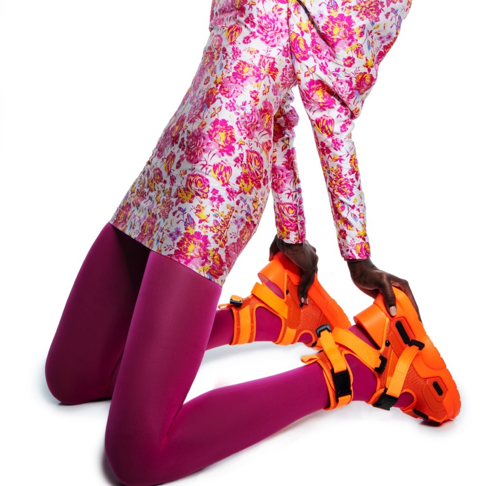 Neon Platform Sandals